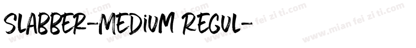 Slabber-Medium Regul字体转换